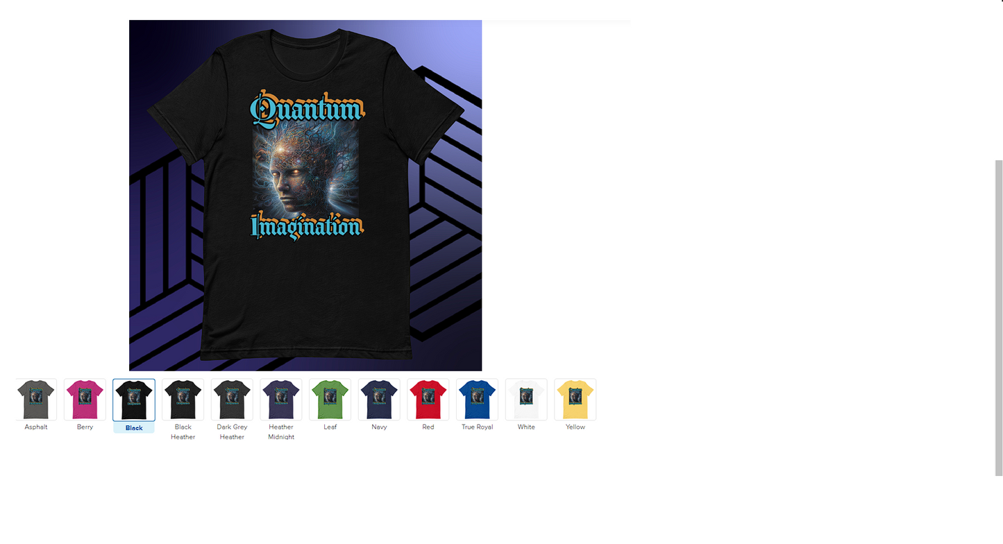 Quantum Imagination Unisex t-shirt