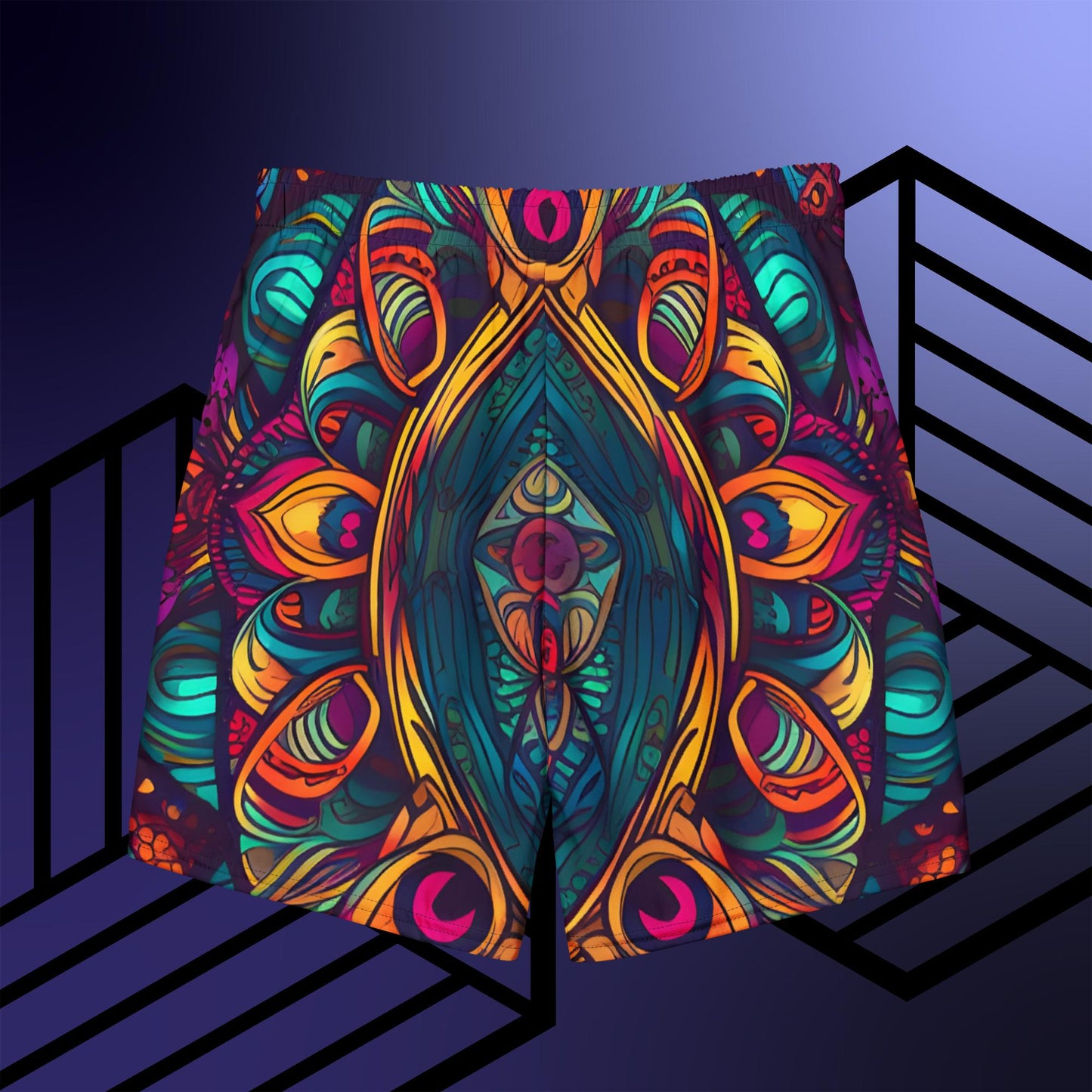 Quantum Mandala Men's swim trunks