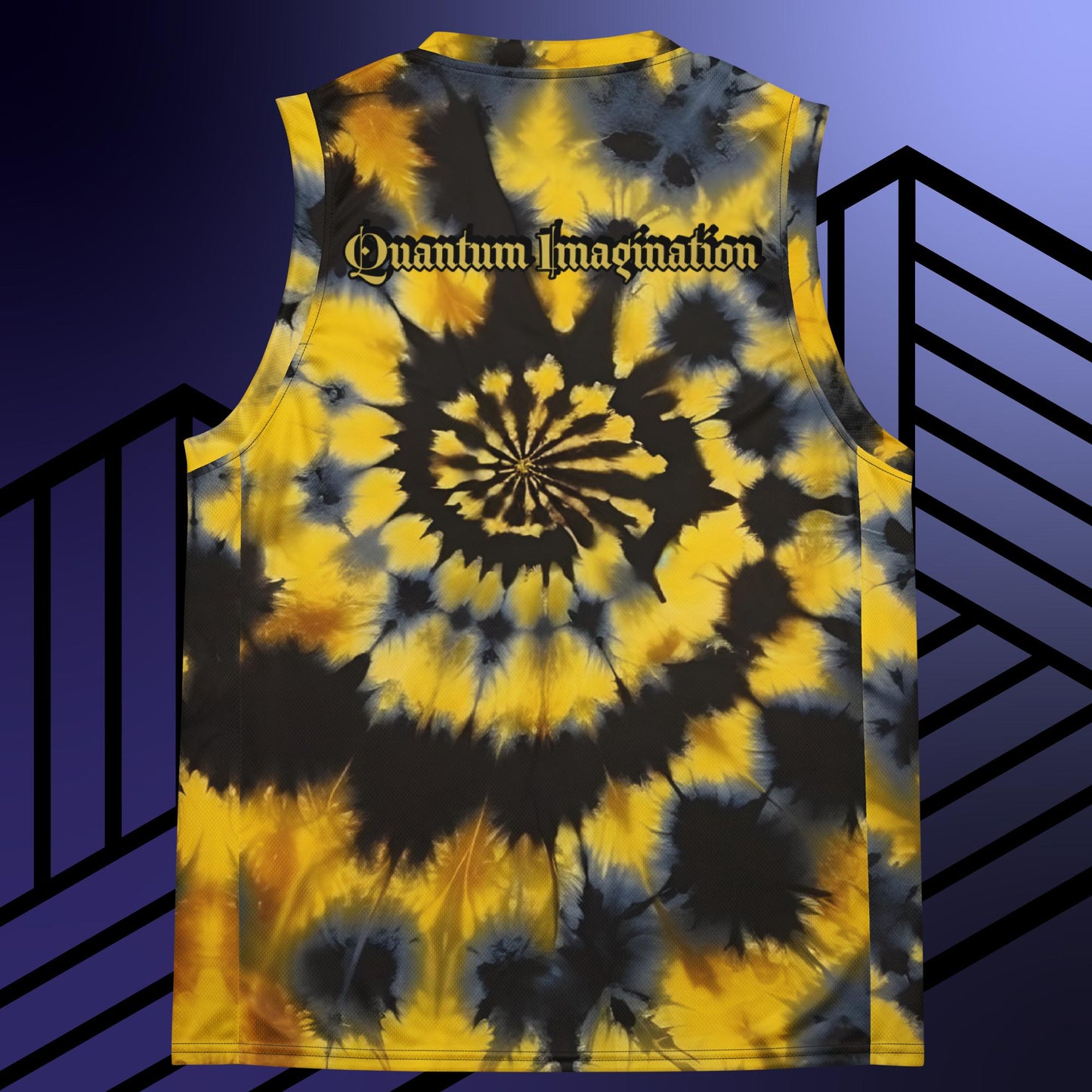 Trippy Tie Dye unisex basketball jersey