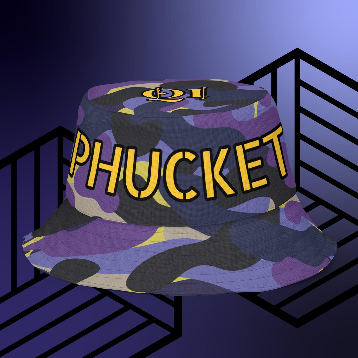 "PHUCKET BUCKET" Reversible bucket hat