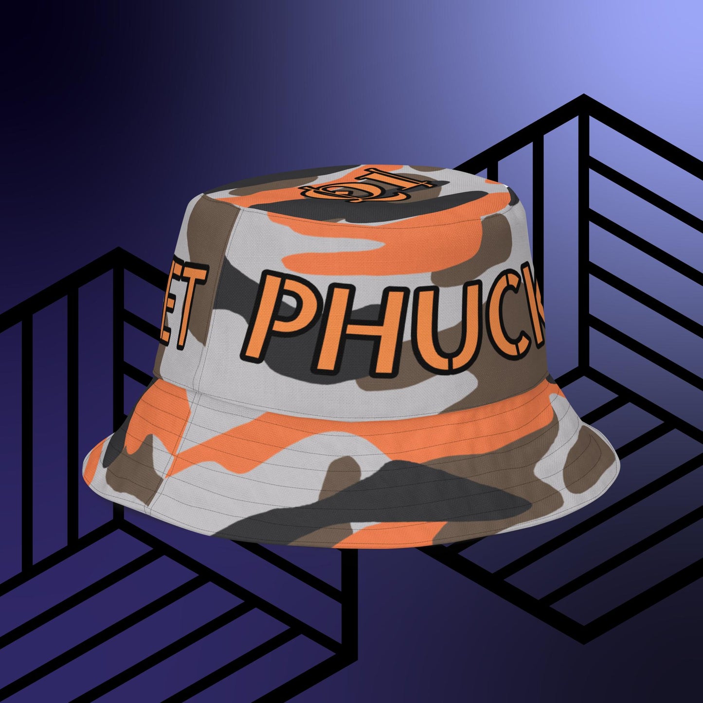 "PHUCKET BUCKET" Reversible bucket hat