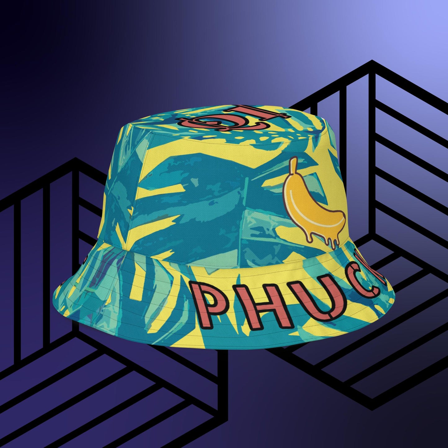 "PHUCKET BUCKET V2" Reversible bucket hat