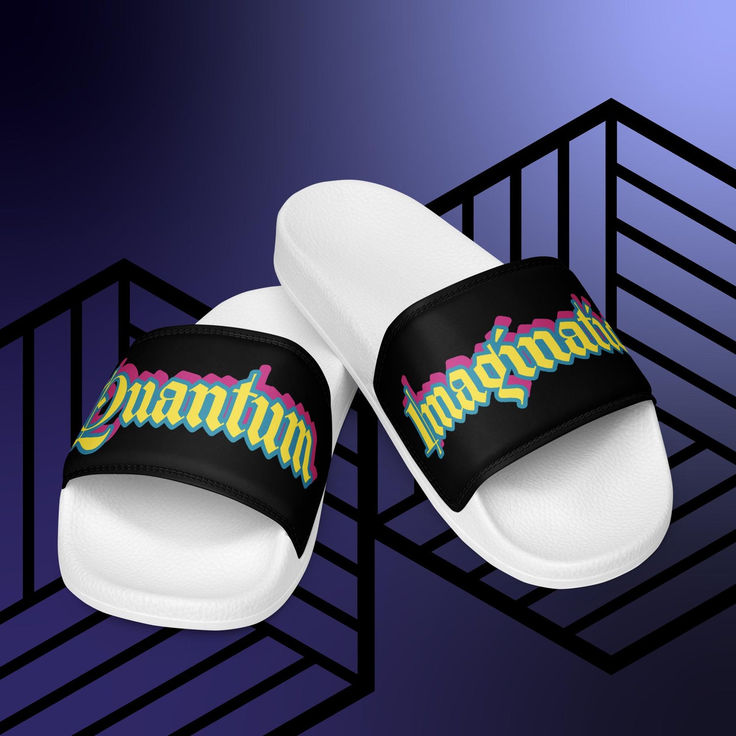 Retro Quantum Imagination Men’s slides