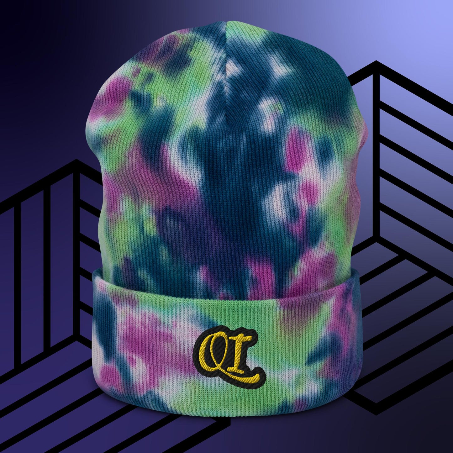 Quantum Imagination Tie-dye beanie