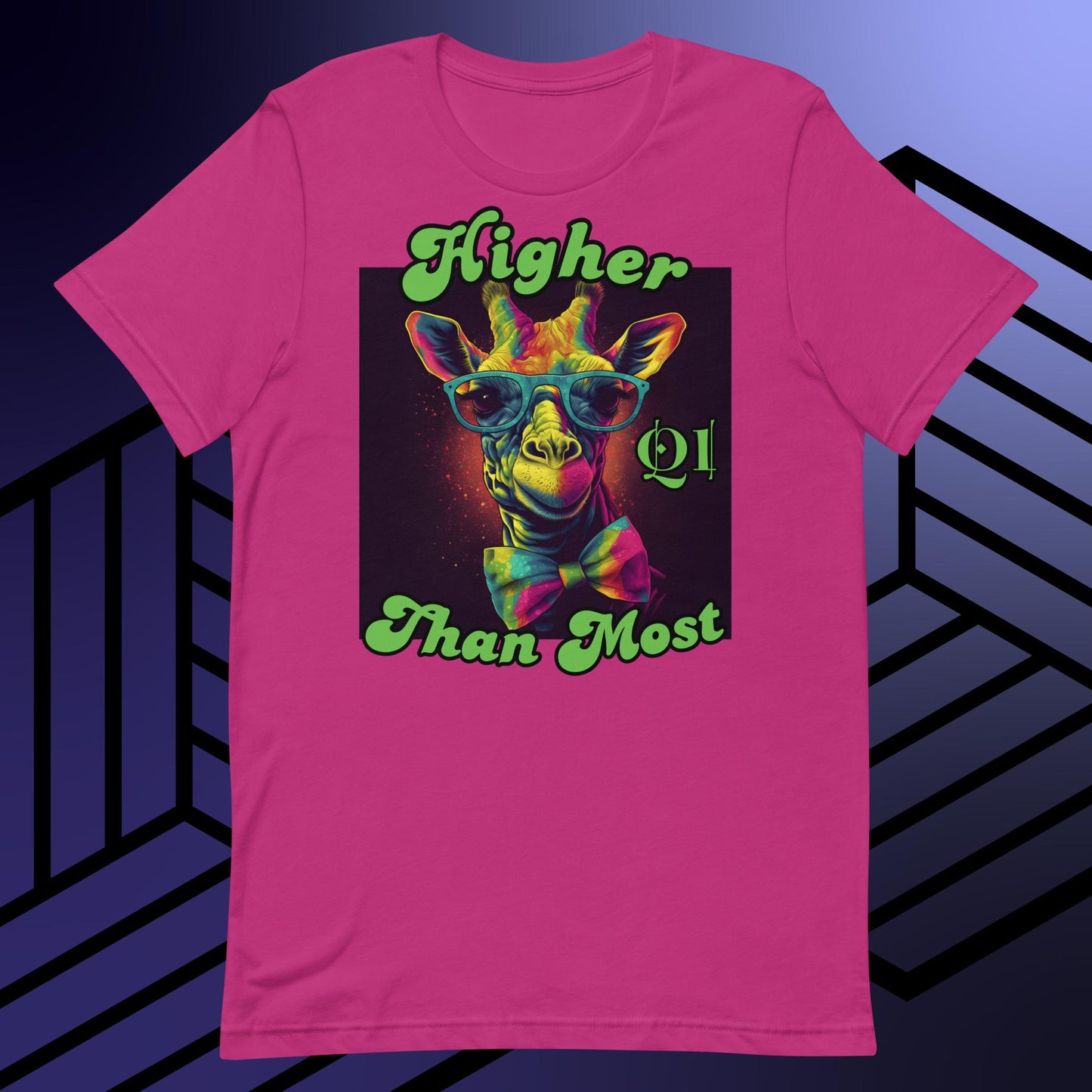 Higher Than Most Giraffe Unisex t-shirt