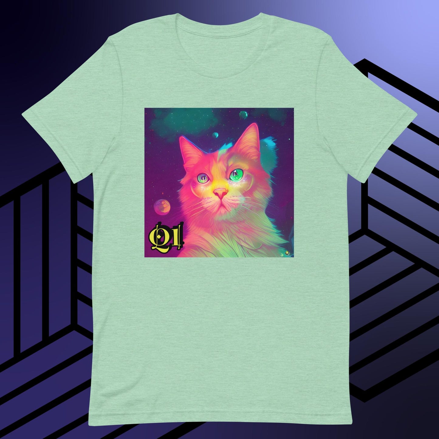 Psychedelic Purrrfection Unisex t-shirt
