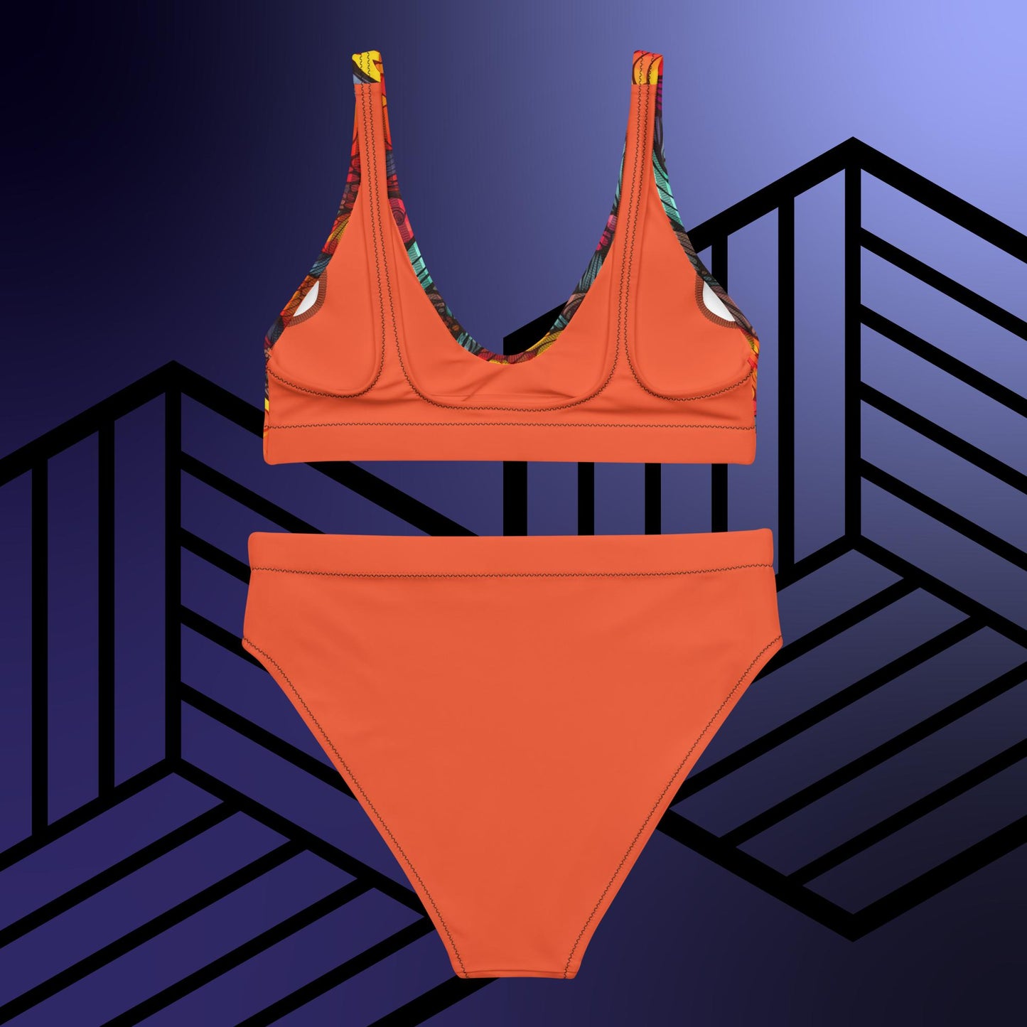 Funky Fungus high-waisted bikini
