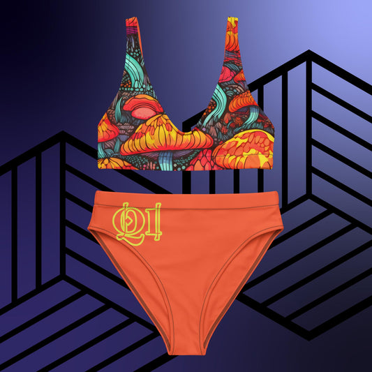 Funky Fungus high-waisted bikini
