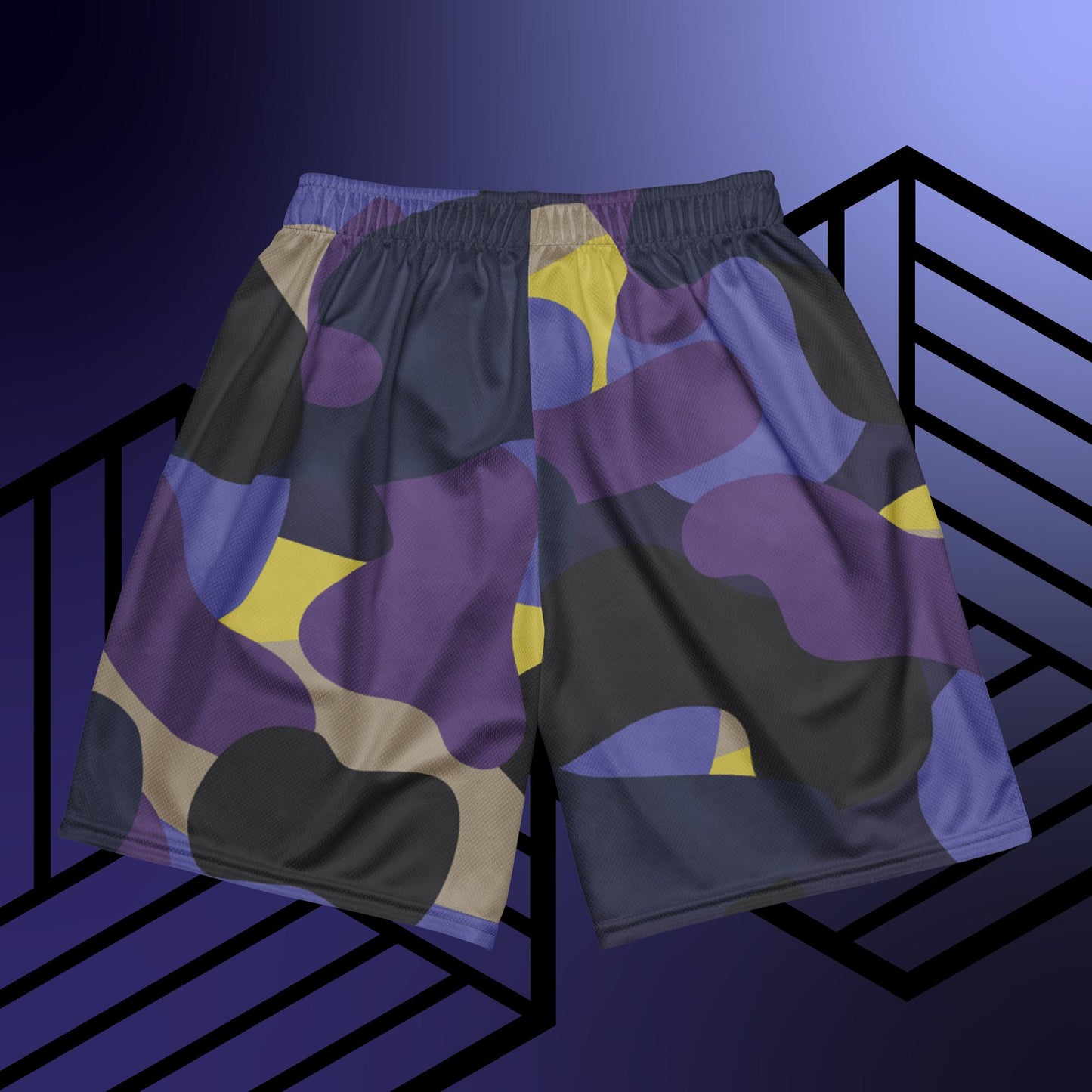 "Quantum-flage" Unisex mesh shorts