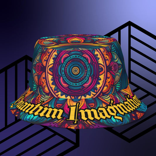 Psychedelic Mandala Reversible bucket hat