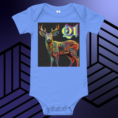 Trippy Buck Baby short sleeve one piece
