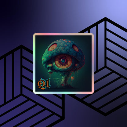 Fungal Minds Holographic stickers