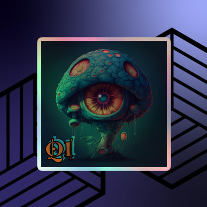 Fungal Minds Holographic stickers