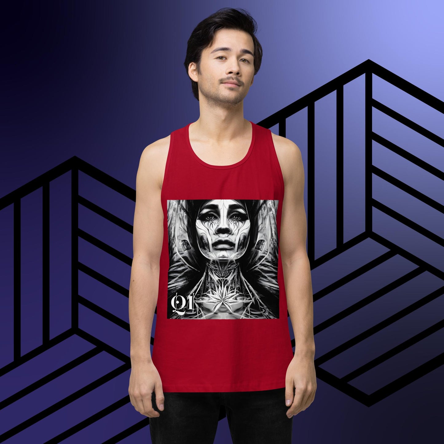 Queens Of Quantum Men’s premium tank top
