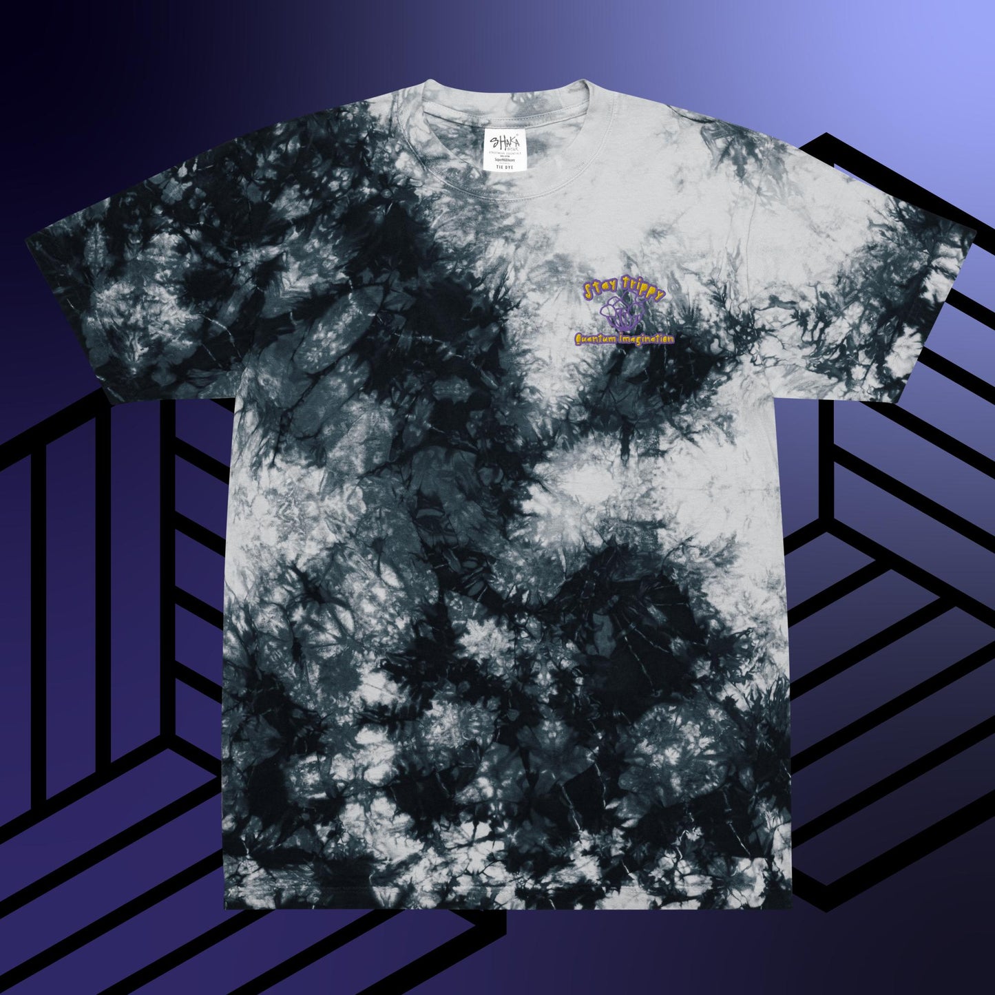 Stay Trippy Sherbet Shaka Oversized tie-dye t-shirt