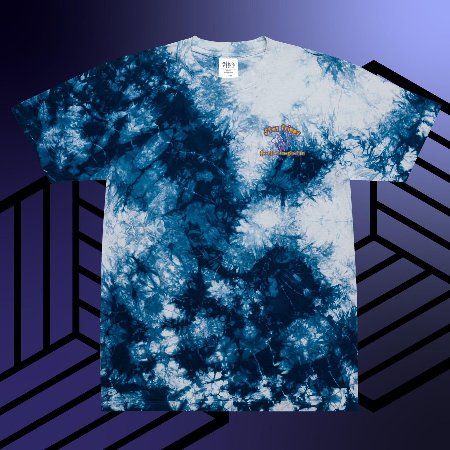 Stay Trippy Sherbet Shaka Oversized tie-dye t-shirt