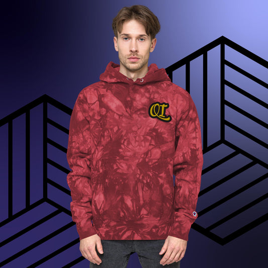 Quantum Imagination Unisex Champion Collab tie-dye hoodie