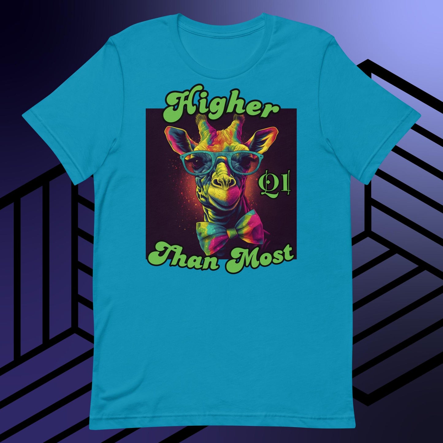Higher Than Most Giraffe Unisex t-shirt