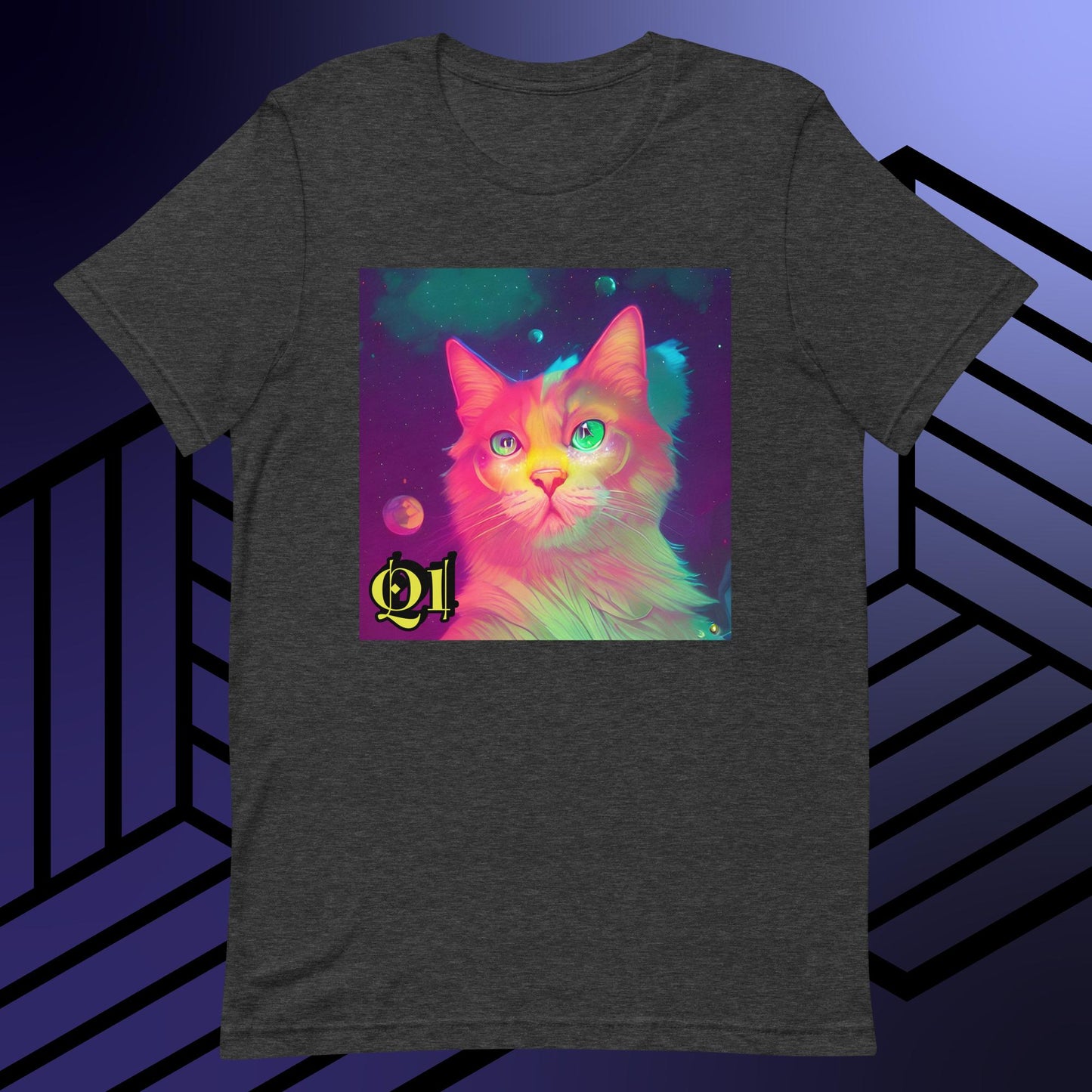 Psychedelic Purrrfection Unisex t-shirt