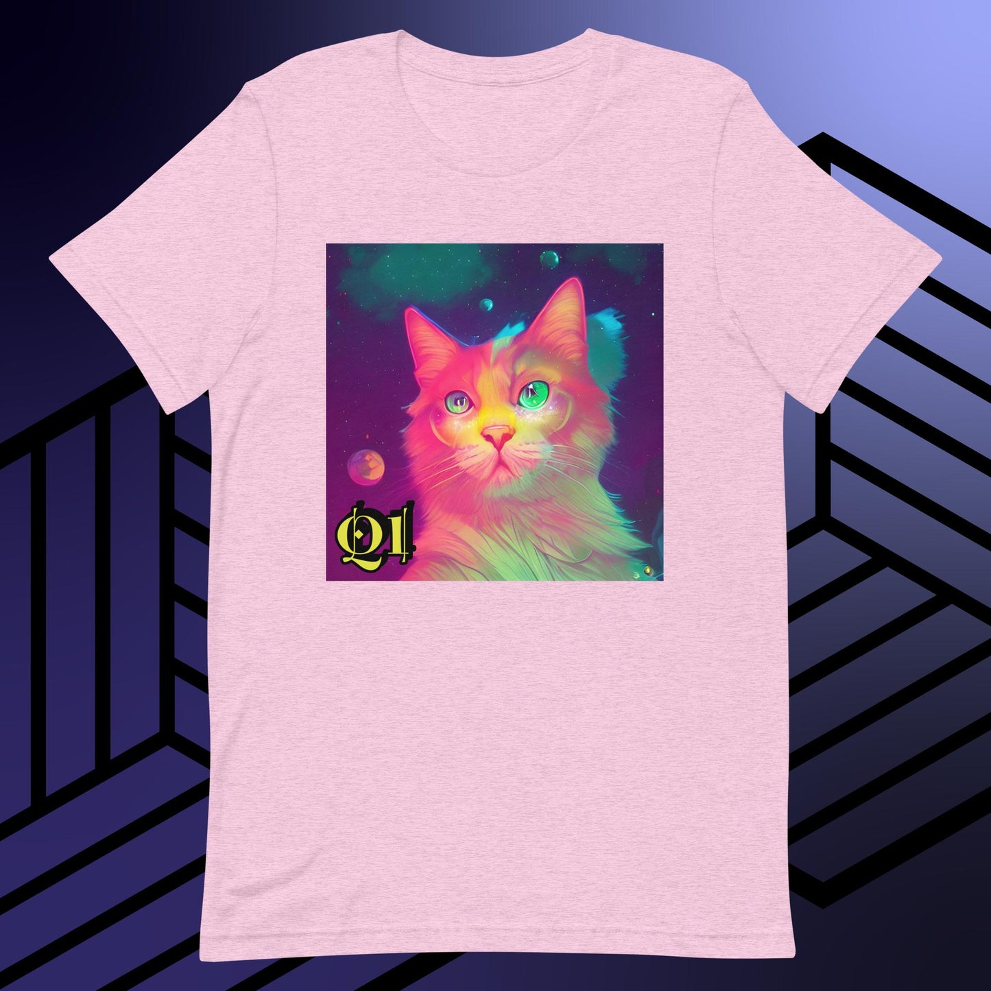 Psychedelic Purrrfection Unisex t-shirt