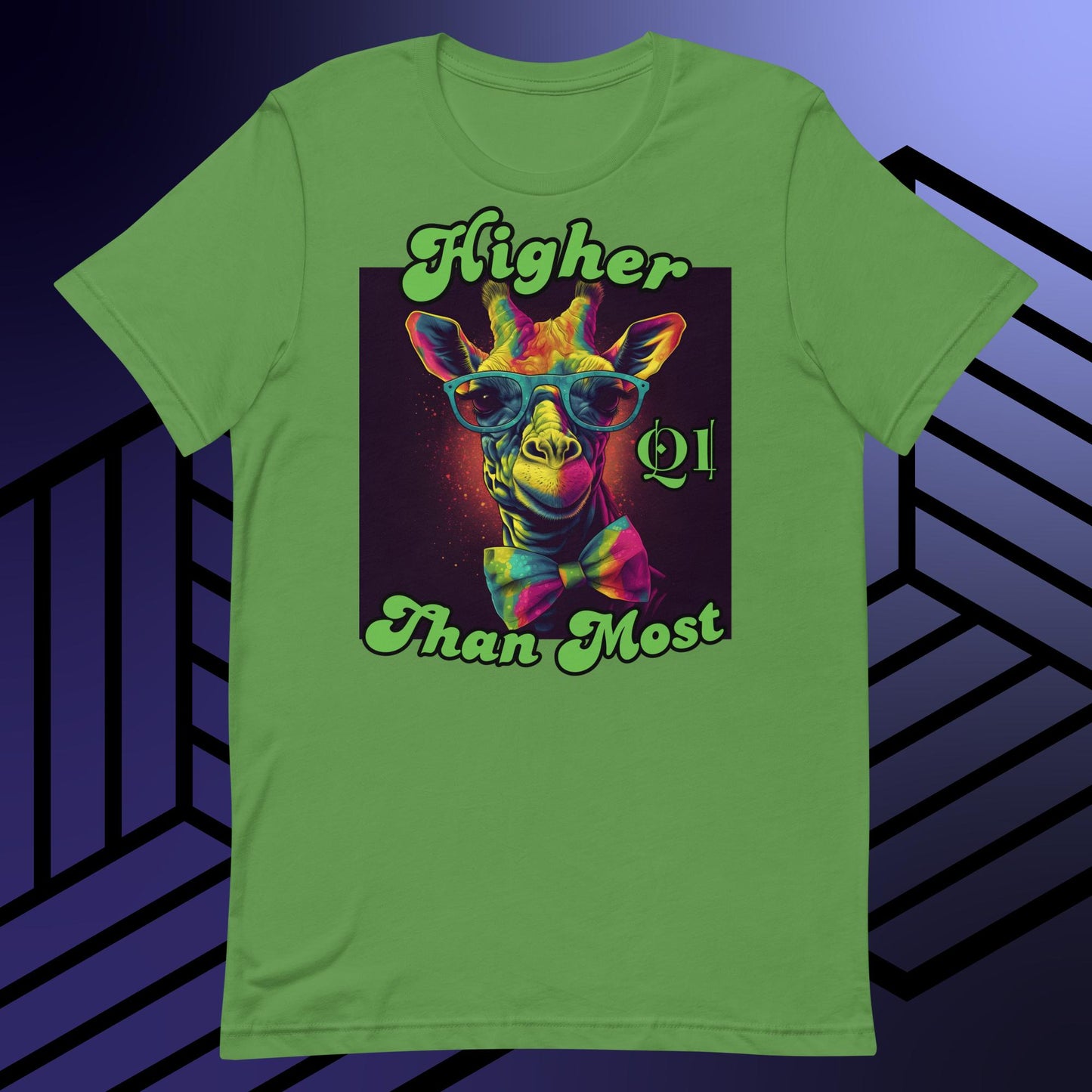 Higher Than Most Giraffe Unisex t-shirt