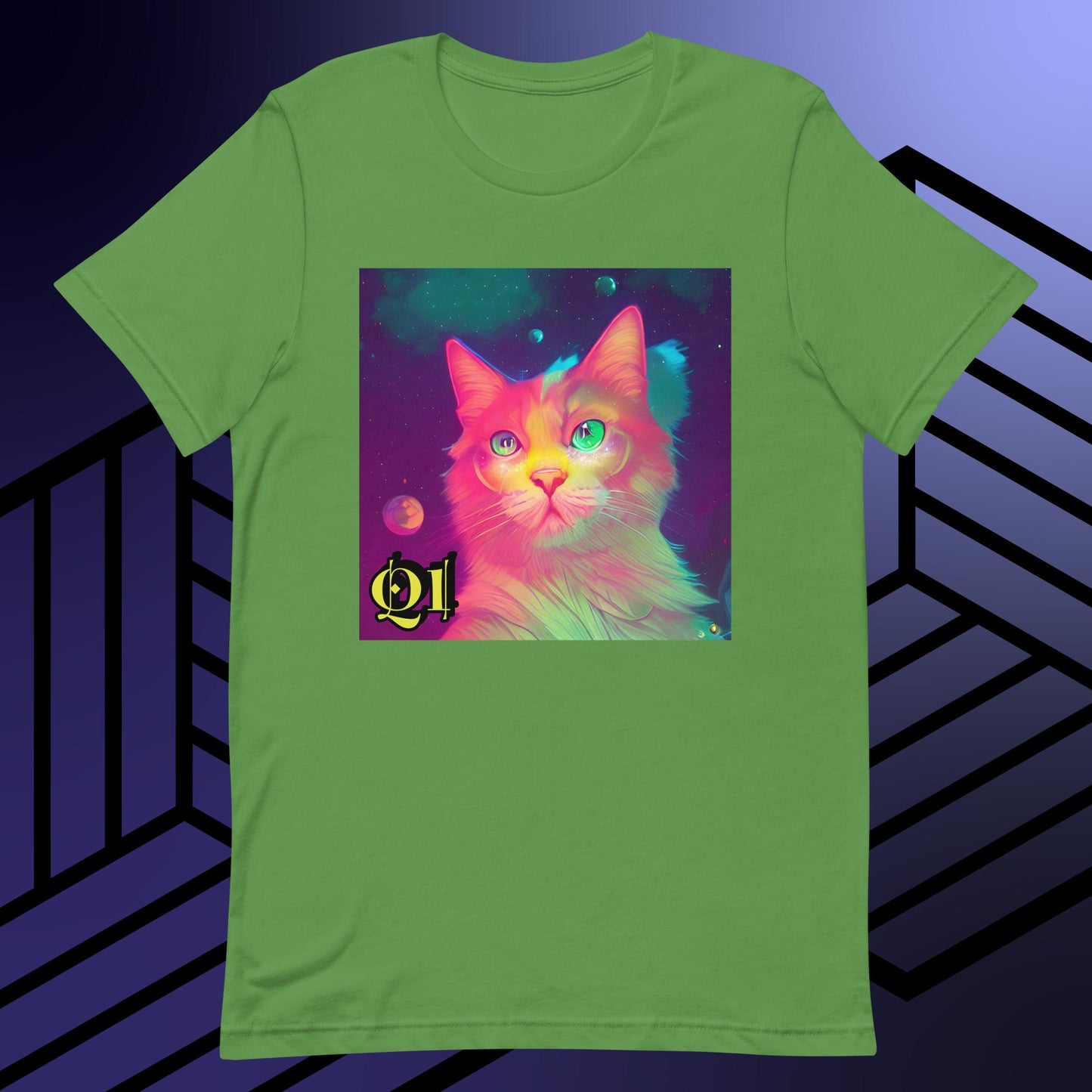 Psychedelic Purrrfection Unisex t-shirt