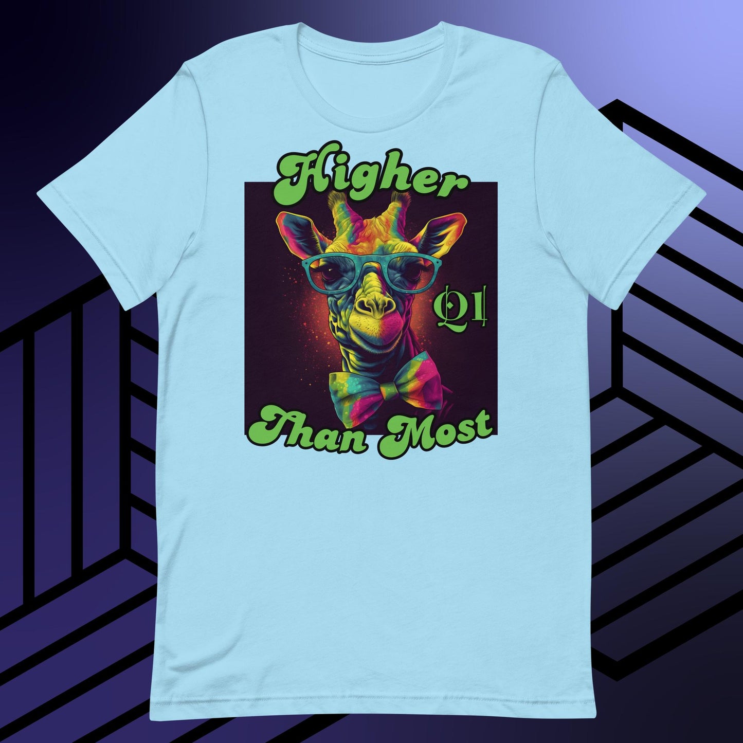 Higher Than Most Giraffe Unisex t-shirt