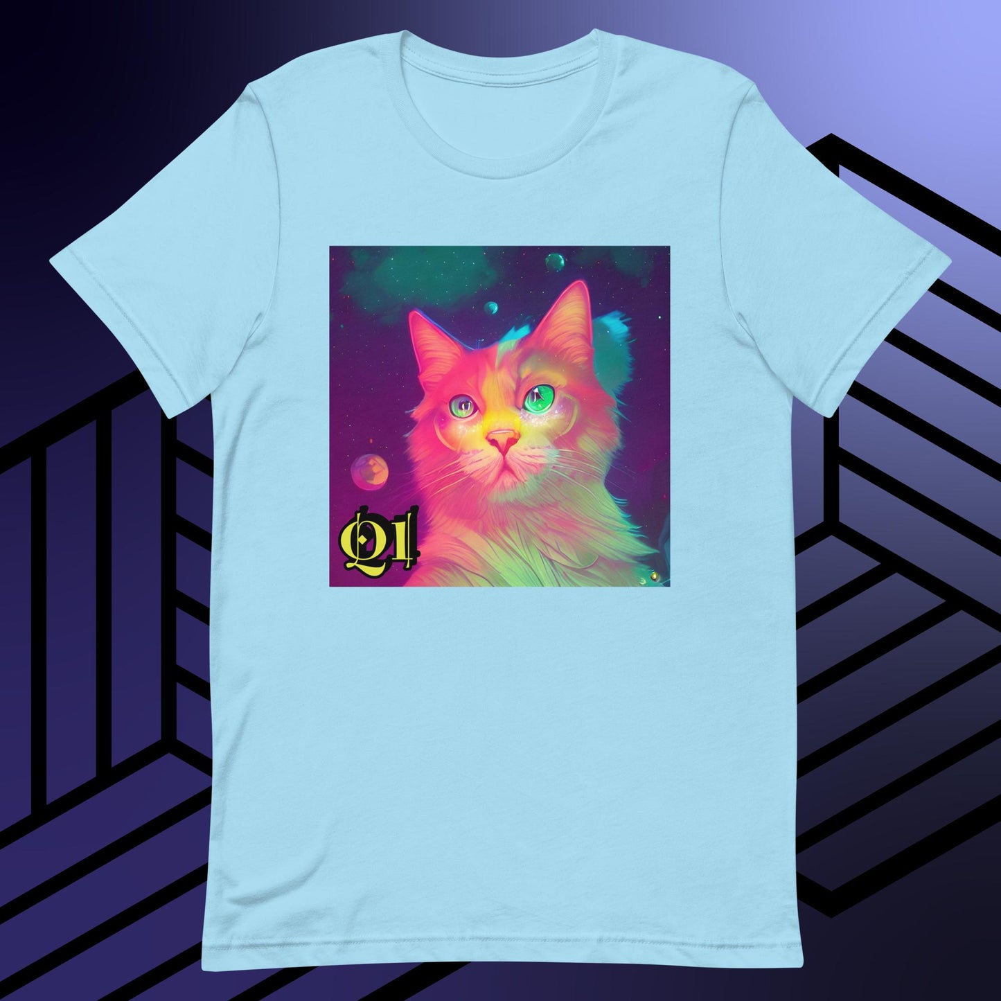 Psychedelic Purrrfection Unisex t-shirt
