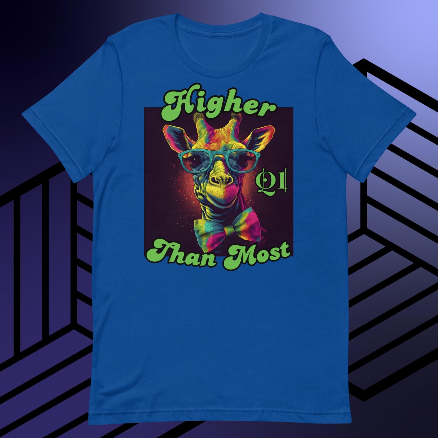 Higher Than Most Giraffe Unisex t-shirt