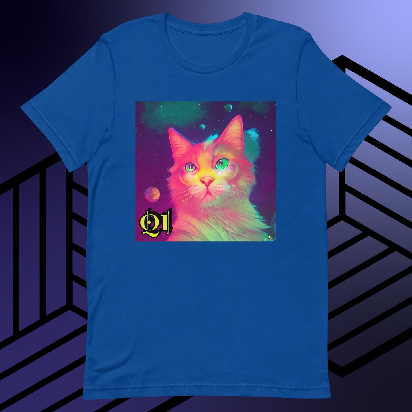 Psychedelic Purrrfection Unisex t-shirt