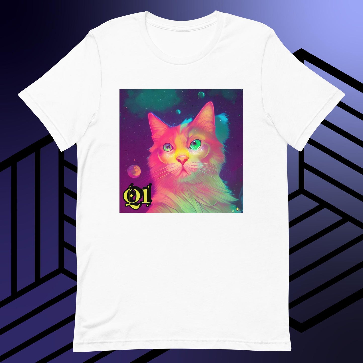Psychedelic Purrrfection Unisex t-shirt