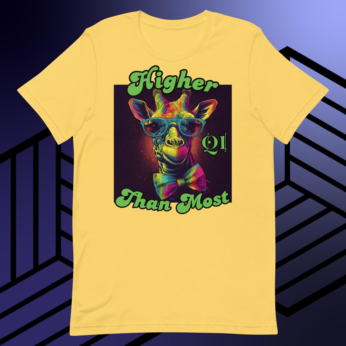 Higher Than Most Giraffe Unisex t-shirt