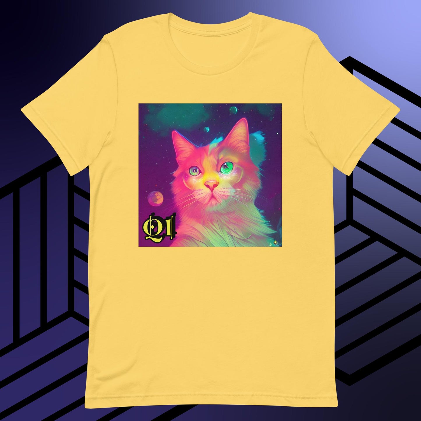 Psychedelic Purrrfection Unisex t-shirt